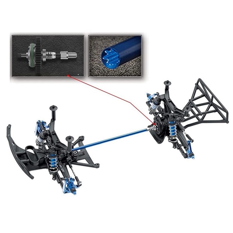 ABJL 3 قطع محور دفع خلفي معدني - مراجعة Rc Remo Hobby وسعره
