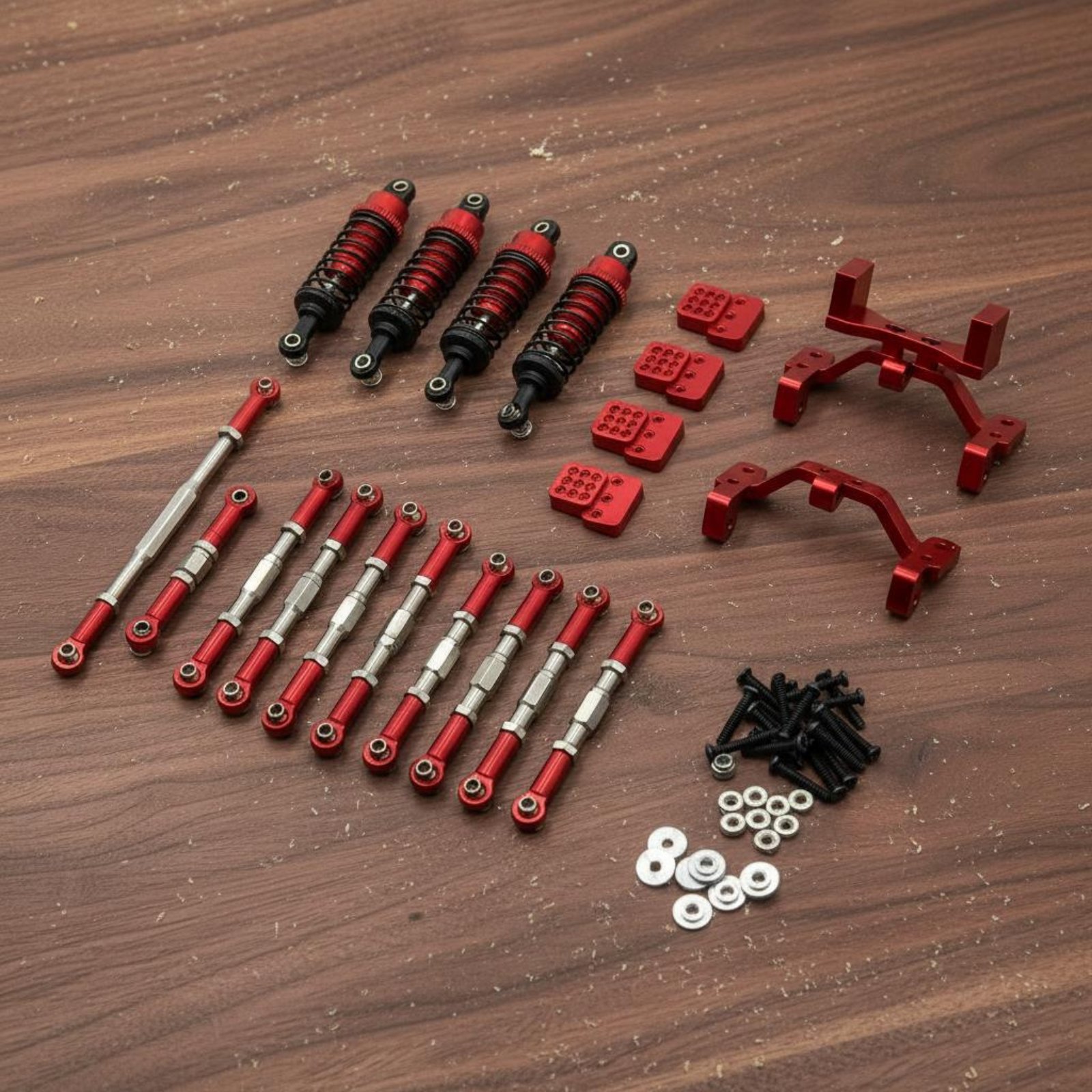 قطع غيار WPL C24 لتحسين الأداء - مراجعة Shock Absorber Rc وسعره