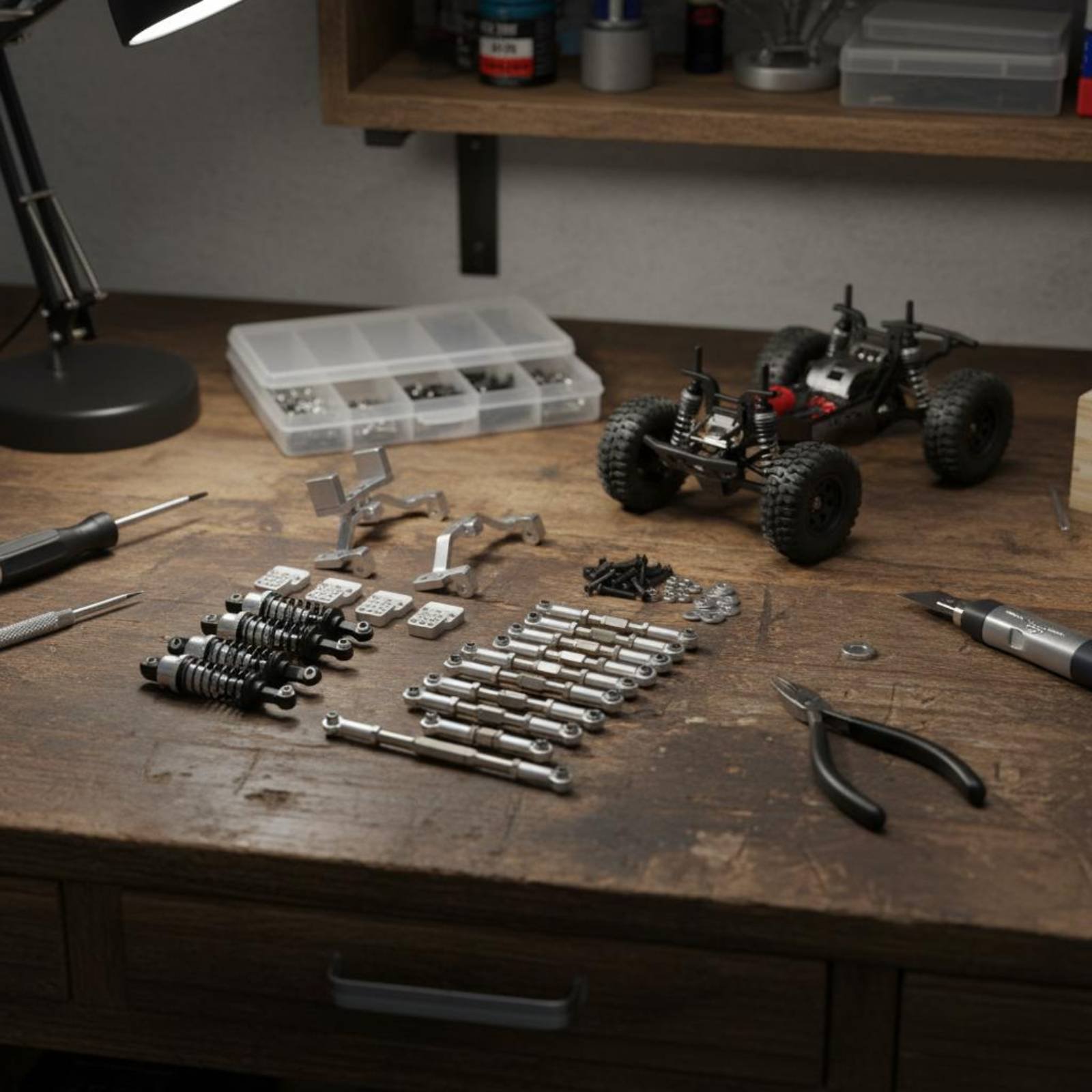 قطع غيار WPL C24 لتحسين الأداء - مراجعة Shock Absorber Rc وسعره